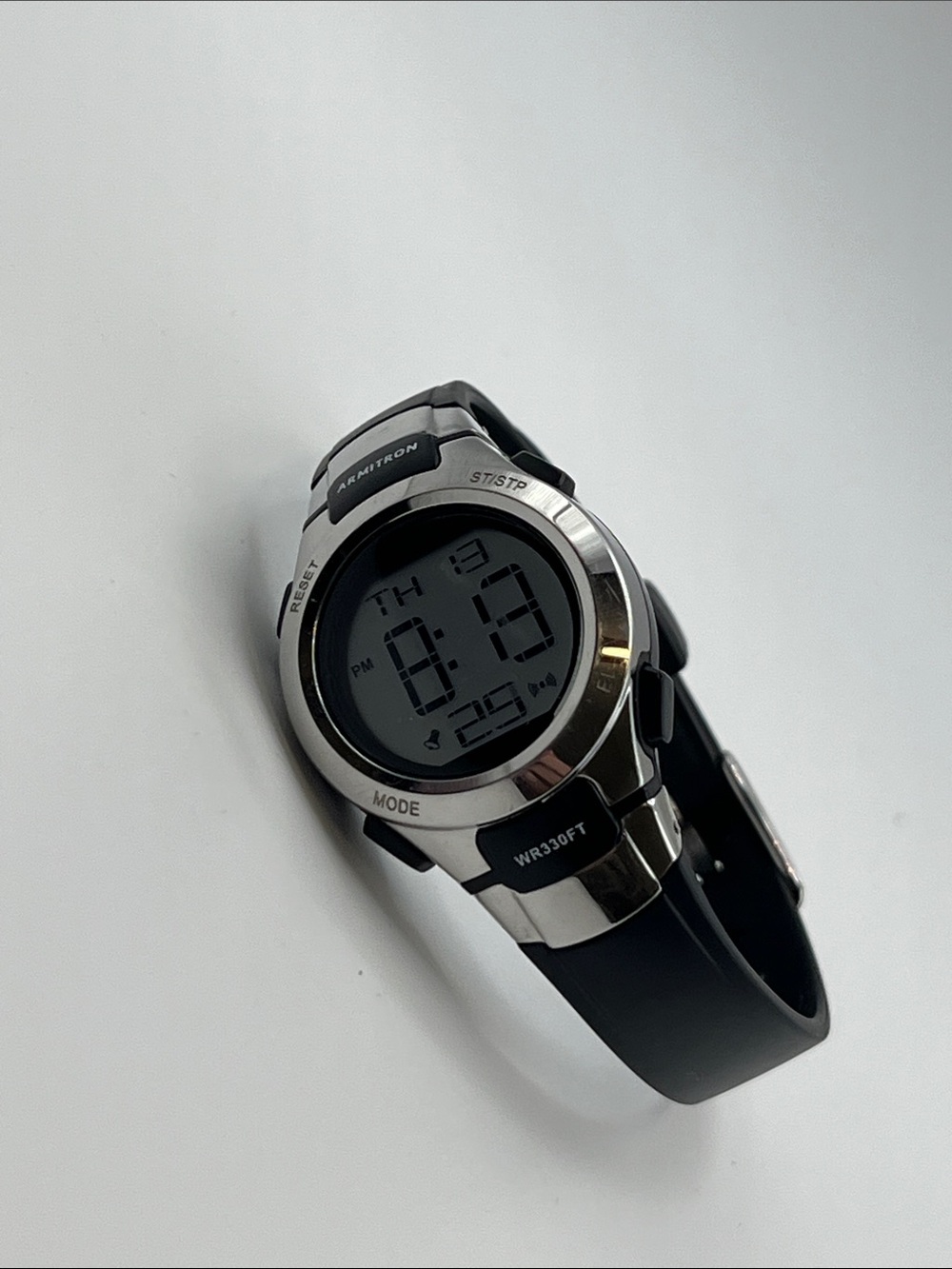 Womens Armitron Black and Silver Digital Sport Watch